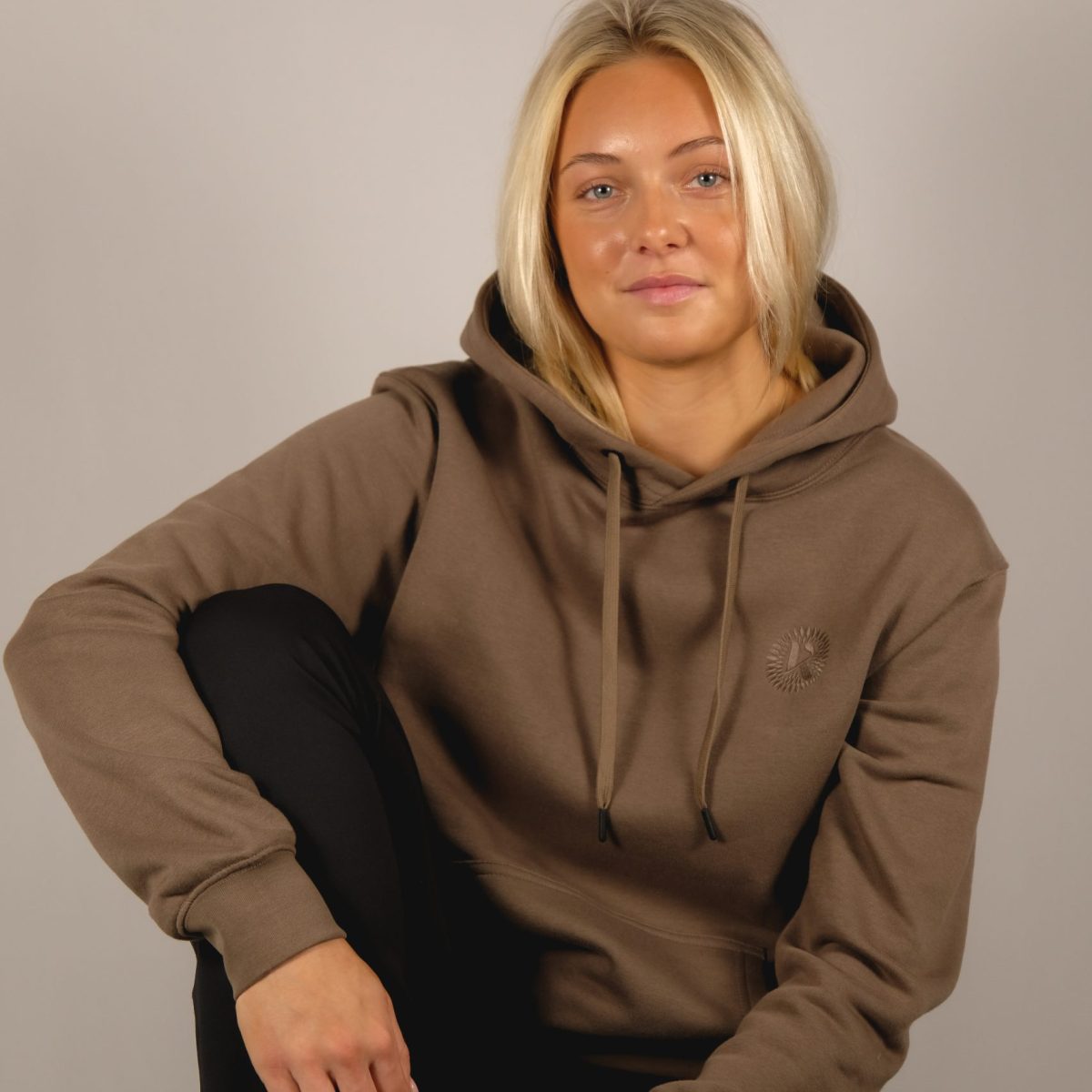 kallfors hoodie brun