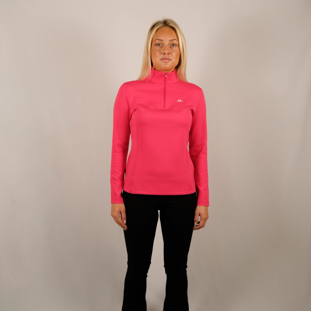 lorelei quarter zip mid layer pink