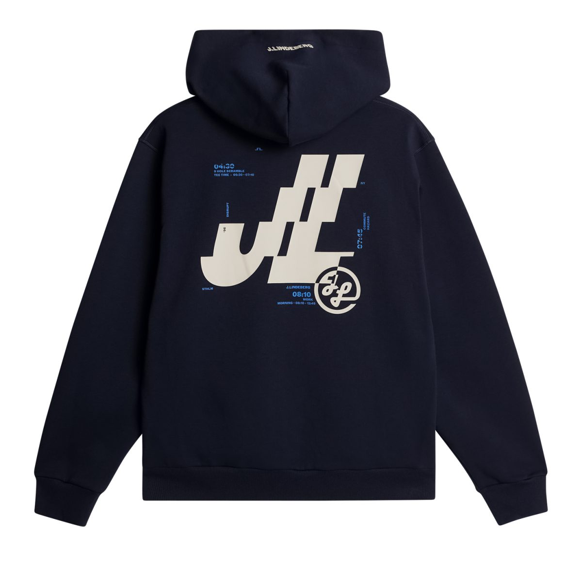 club printed hood